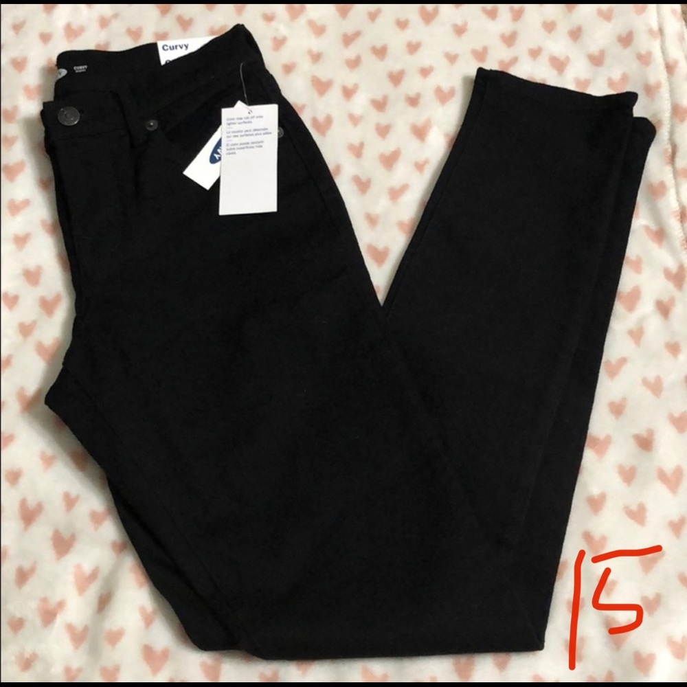 Old Navy Black curvy skinny jeans